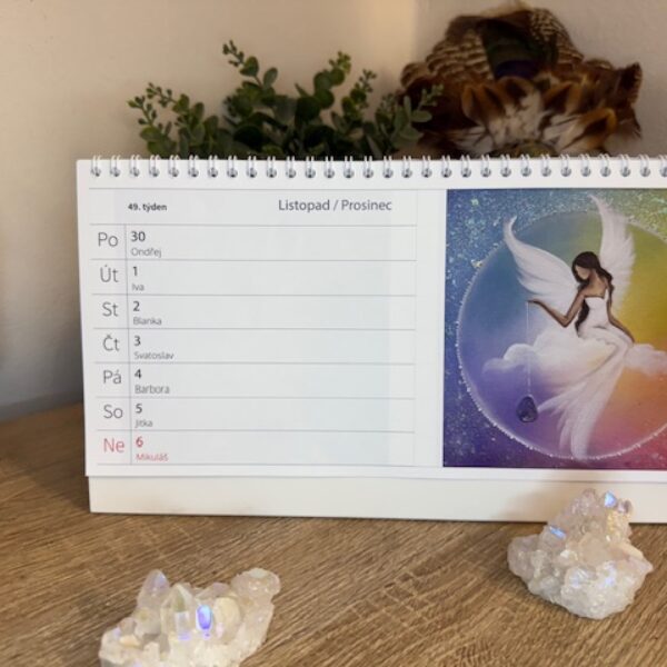 Stolní andělský kalendář 2026 | Andělé ArtofSoul - PŘEDPRODEJ