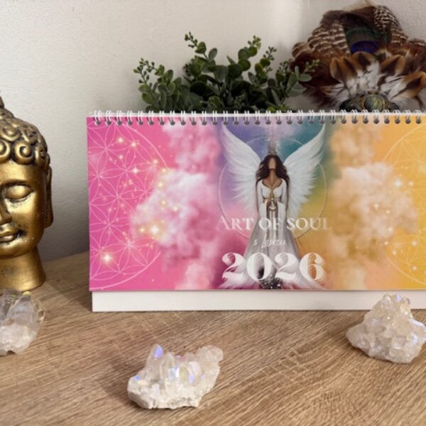 Stolní andělský kalendář 2026 | Andělé ArtofSoul - PŘEDPRODEJ