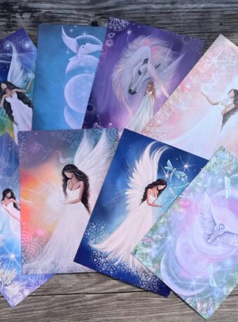 Jedinečné andělské karty pro pohlazní od autorky Michaely Němcové z dílny Artofsoul kompletní obrázky