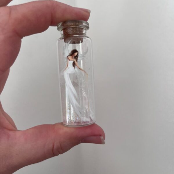 Amulet Artofsoul|Pro štěstí a ochranu třpytivě bílý 1