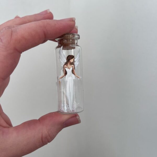 Amulet Artofsoul|Pro štěstí a ochranu třpytivě bílý 4