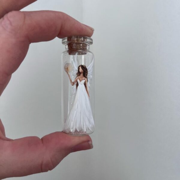 Amulet Artofsoul|Pro štěstí a ochranu třpytivě bílý 5