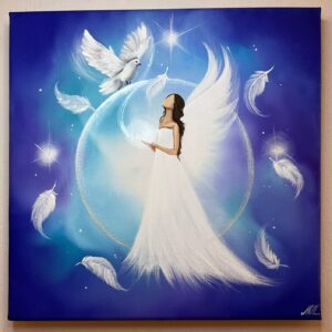 Andělský jedinečný obraz Artofsoul | Je čas...🤍 30x30