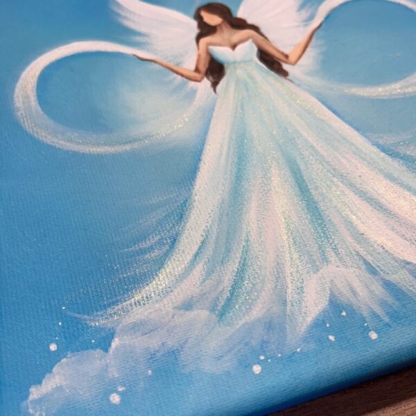 Jedinečný andělský obraz Artofsoul | Znám svou hodnotu 20x20