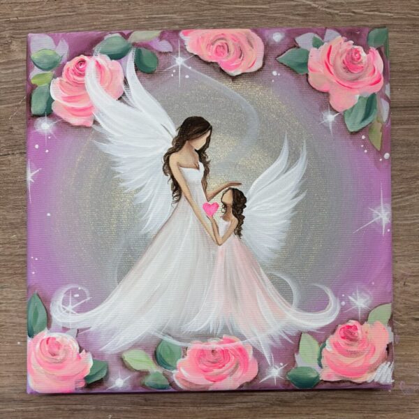 Andělský jemný obraz Artofsoul - Láskyplný - 20x20