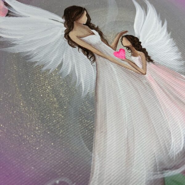 Andělský jemný obraz Artofsoul - Láskyplný - 20x20