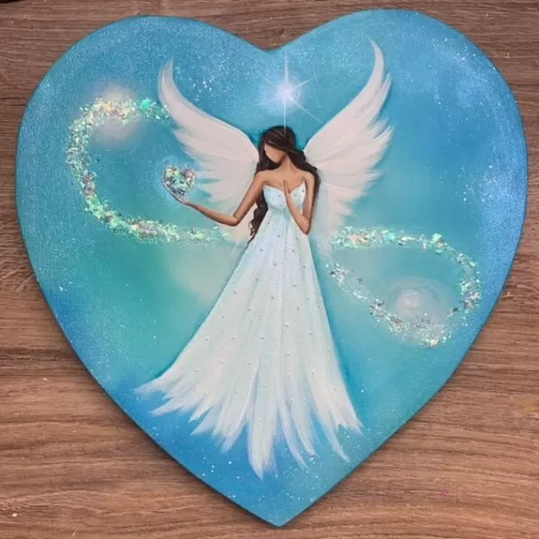 Andělský ochranný obraz Artofsoul | Věř, jsi v pořádku takový, jaký jsi | 30x30 cm