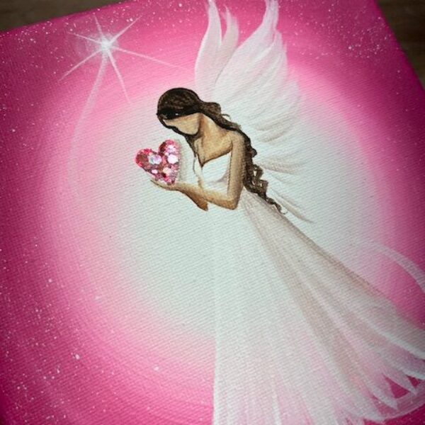 Andělský ochranný obraz Artofsoul | Já jsem Láskou | 15x15 cm