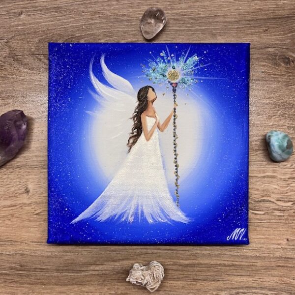 Andělský ochranný obraz Artofsoul | Přináším světlo | 15x15 cm