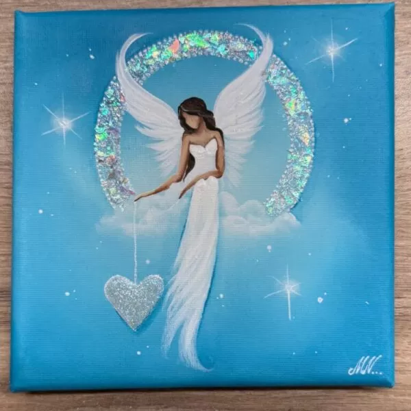 Andělský obraz Artofsoul | Splněné přání  | 15x15 cm