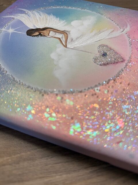 Andělský harmonizační obraz Artofsoul | Klid | 20x20 - Obrázek 2