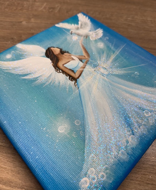 Andělský obraz Artofsoul | Světlo a síla do tvého života | 20x20 - Obrázek 3