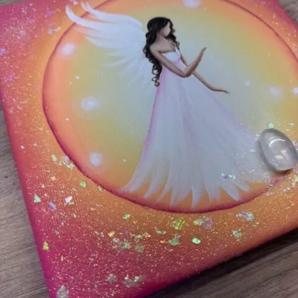 Andělský obraz Artofsoul v energiích rovnodennosti | Svítání | 20x20