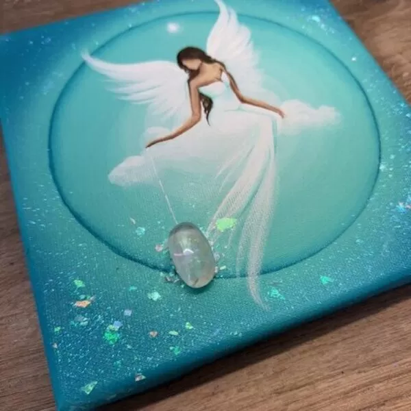 Andělský obraz Artofsoul v energiích rovnodennosti | Zklidnění | 20x20