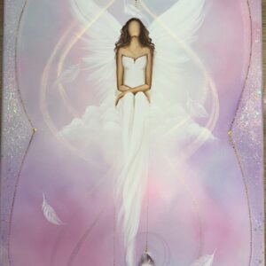 Andělský obraz v energiích novoluní od autorky Michaely Němcové | Hluboká důvěra | 40x60cm