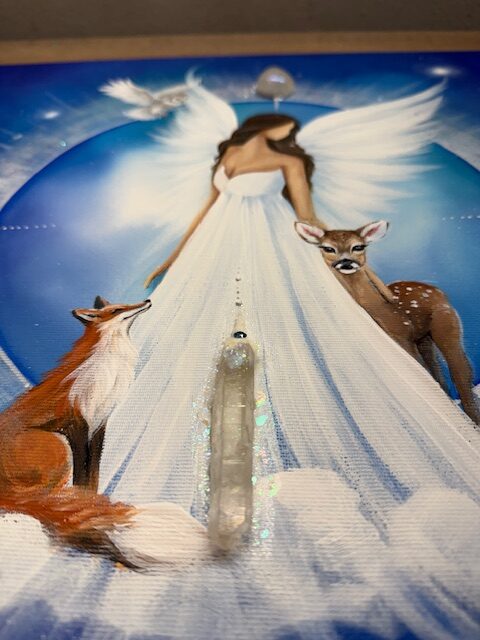 Andělský ochranný obraz Artofsoul | Pod ochranou lásky | 40x40 - Obrázek 4