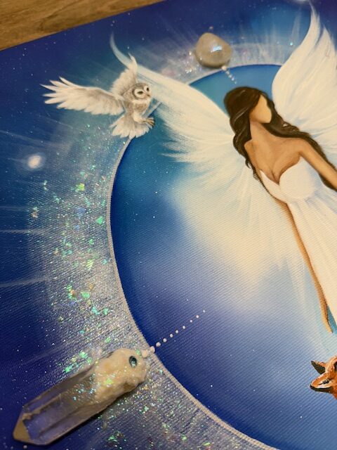 Andělský ochranný obraz Artofsoul | Pod ochranou lásky | 40x40 - Obrázek 5