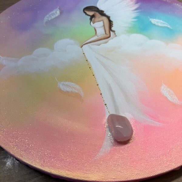 Andělský ochranný a harmonizační obraz Artofsoul | Pod ochranou vlastní lásky  | 40 cm