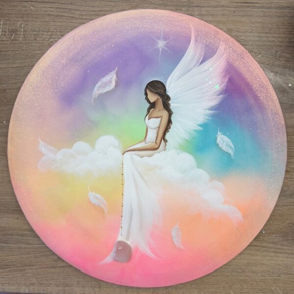 Andělský ochranný a harmonizační obraz Artofsoul | Pod ochranou vlastní lásky  | 40 cm