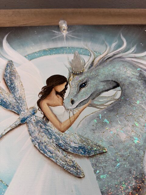 Nesmírně silný obraz v energiích dračí brány a úplňku | Strážci tvého nitra | 40x40 cm - Obrázek 2