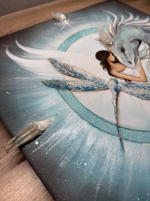 Nesmírně silný obraz v energiích dračí brány a úplňku | Strážci tvého nitra | 40x40 cm - Obrázek 4