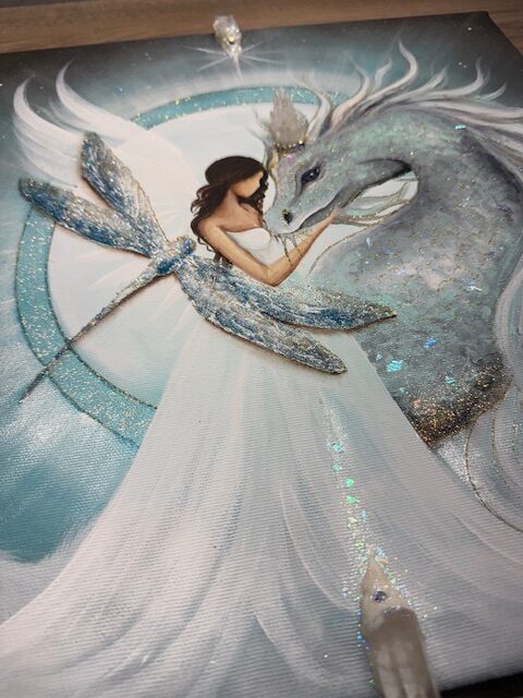 Nesmírně silný obraz v energiích dračí brány a úplňku | Strážci tvého nitra | 40x40 cm - Obrázek 5