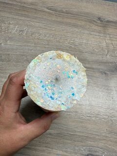 Andělská zlatavá svíce Novoluní s křišťálem | světelný ochránce | 16cm | 7 - Obrázek 4