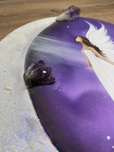 Velmi silný, ochranný a podporující obraz s ametysty | Ve svitu pravdy | 30 cm svítí ve tmě - Obrázek 9