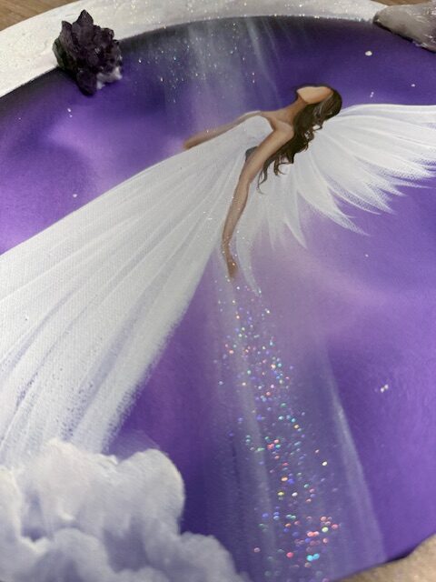 Velmi silný, ochranný a podporující obraz s ametysty | Ve svitu pravdy | 30 cm svítí ve tmě - Obrázek 7