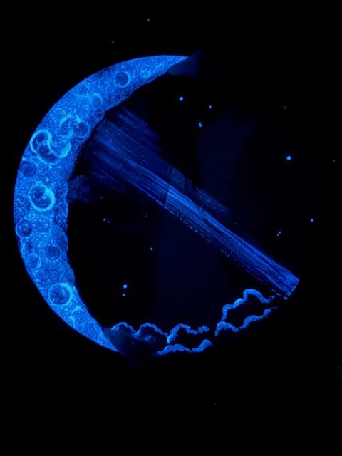 Velmi silný, ochranný a podporující obraz s ametysty | Ve svitu pravdy | 30 cm svítí ve tmě - Obrázek 6