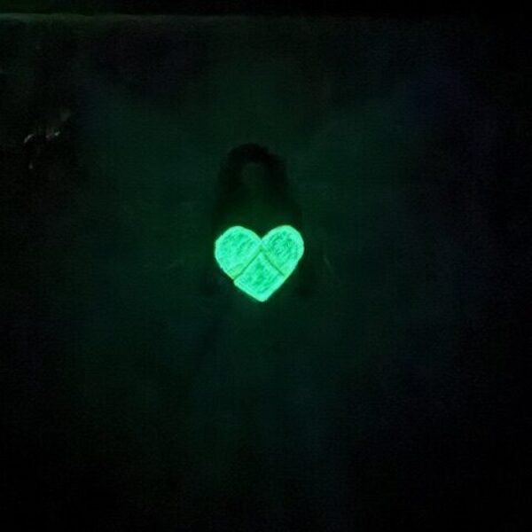 Andělský ochranný a harmonizační obraz svítící ve tmě | Jsem láska | 20x20 cm