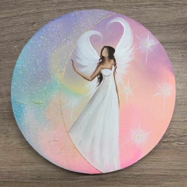 Andělský obraz plný světla a ochranné energie | Odevzádávm se svému světlu | 20 cm | Svítí ve tmě