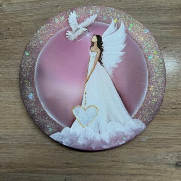 Jedinečný a láskyplný andělský obraz v energiích novoluní | Láska | 20 cm