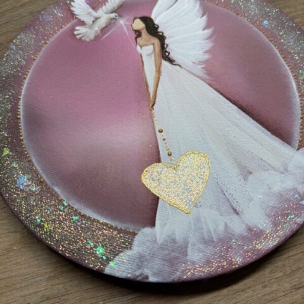 Jedinečný a láskyplný andělský obraz v energiích novoluní | Láska | 20 cm