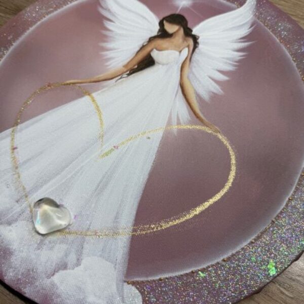 Jedinečný a láskyplný andělský obraz v energiích novoluní | Láska | 30 cm