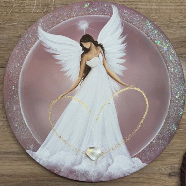 Jedinečný a láskyplný andělský obraz v energiích novoluní | Láska | 30 cm