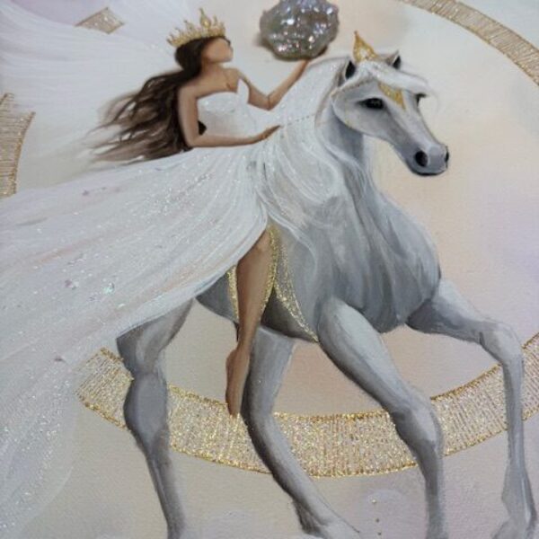 Velmi silný novoroční obraz s poselstvím | Spanilá jízda | 50x50 cm