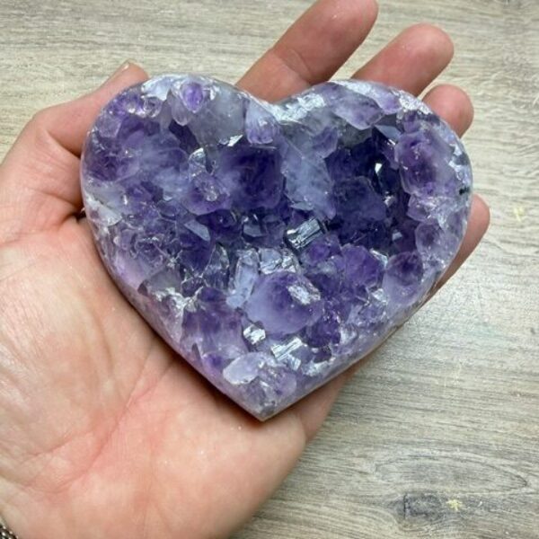Ametystová drúza ve tvaru srdce | 344g | Poselství ticha