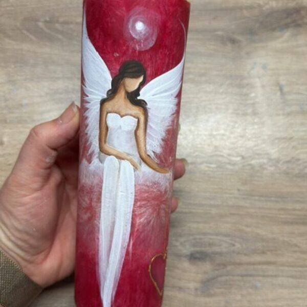 Svíce hluboké vnitřní proměny | 20 cm | Červená 6