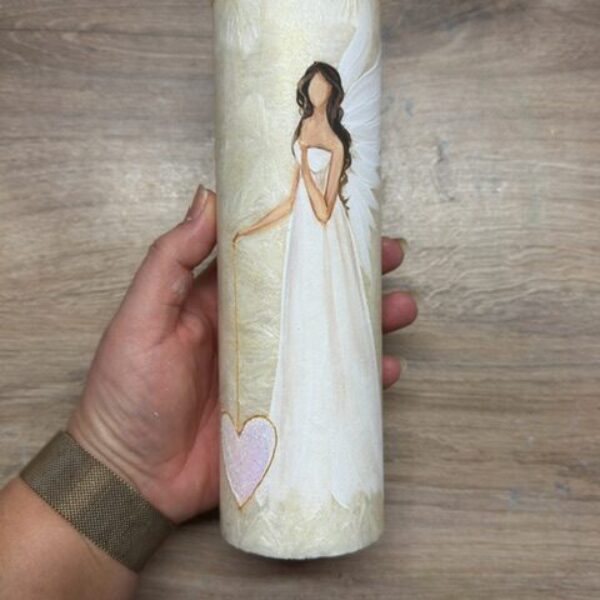 Svíce hluboké vnitřní proměny | 20 cm | Zlatavá 2