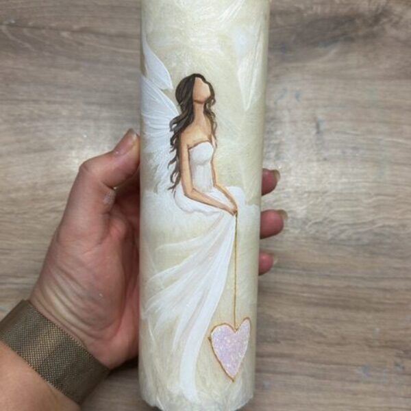 Svíce hluboké vnitřní proměny | 20 cm | Zlatavá 4