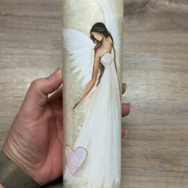 Svíce hluboké vnitřní proměny | 20 cm | Zlatavá 5