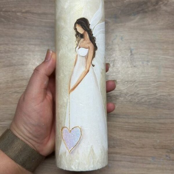 Svíce hluboké vnitřní proměny | 20 cm | Zlatavá 6