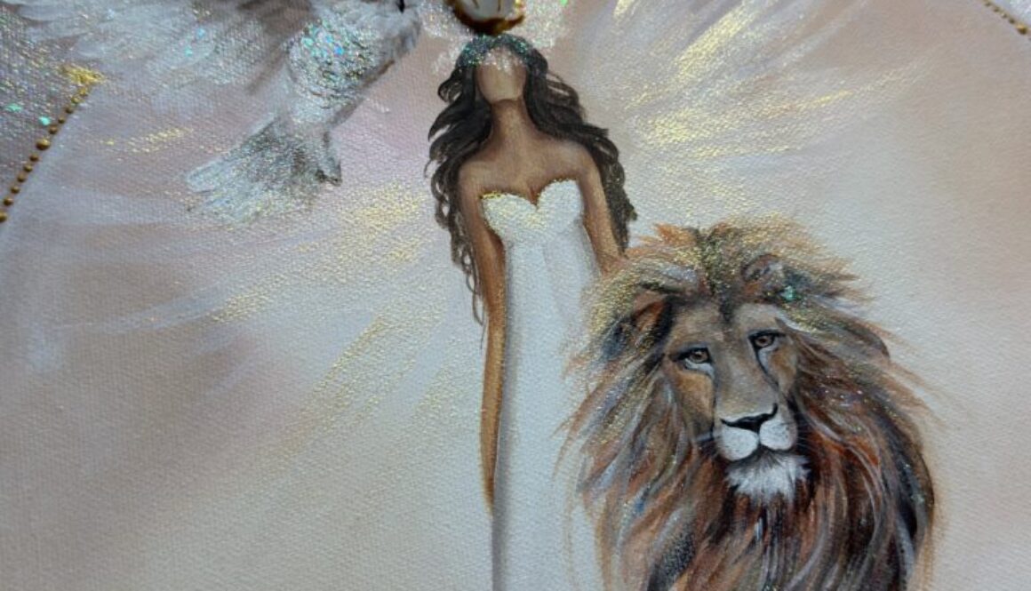 Nesmírně silný úplňkový obraz s poselstvím od autorky Michaely Němcové | Skutečná | 40x40 cm ....