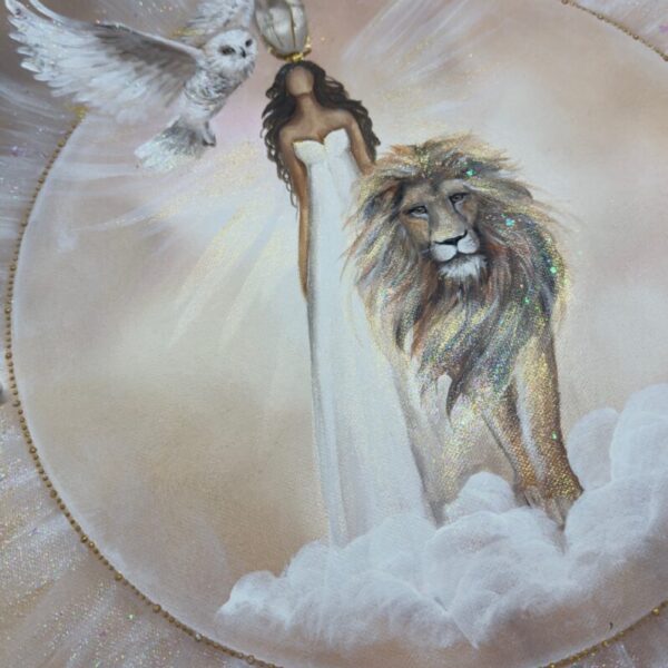 Nesmírně silný úplňkový obraz s poselstvím | Skutečná síla | 40x40 cm