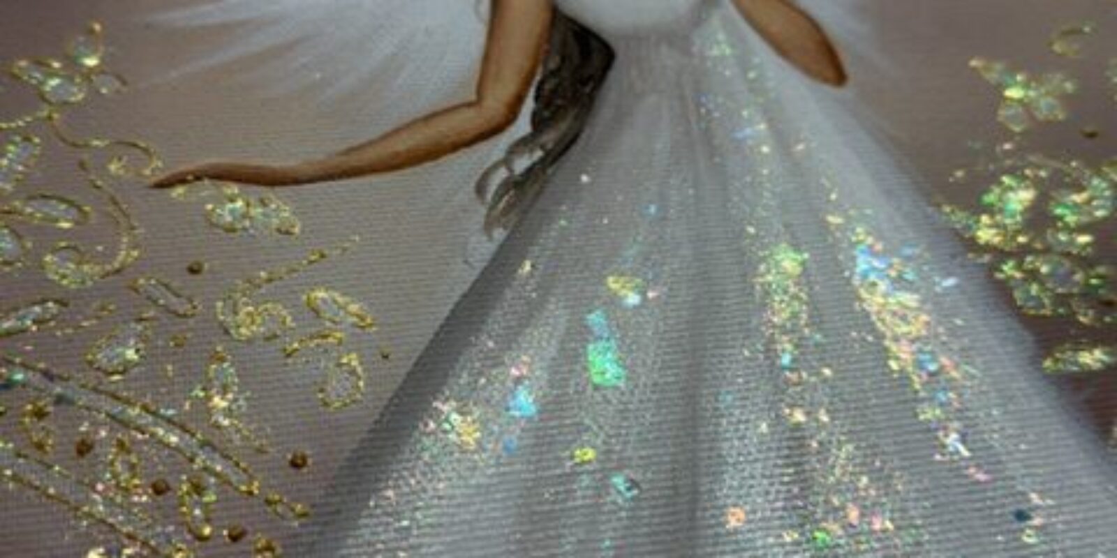 Andělský, jemný a ochranný obraz od autorky Michaely Němcové | Máme na výběr | 30x30cm .