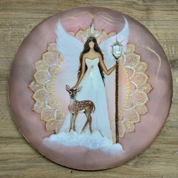 Velmi silný a hluboký obraz v energiích rovnodennosti | Vědomá ve své záři | 40 cm