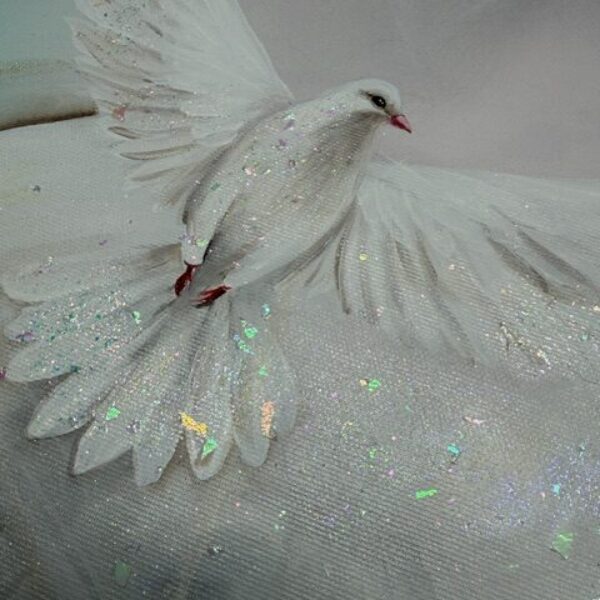 Nesmírně silný a hluboký úplňkový obraz se silným poselstvím | Celistvost našich srdcí | 60x60 cm