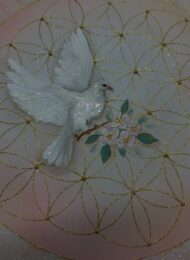 Velmi jemný, přesto hlubin se dotýkající obraz od autorky Michaely Němcové | Čistota třináctých komnat | 40x40 cm..