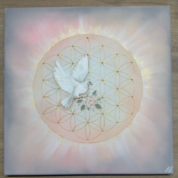 Velmi jemný, přesto hlubin se dotýkající obraz | Čistota třináctých komnat | 40x40 cm